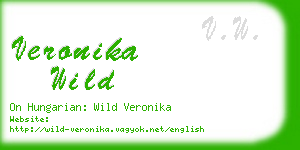 veronika wild business card
